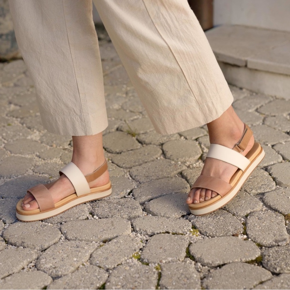 Nisolo Go-To Flatform Sandal Colorblock Size 6